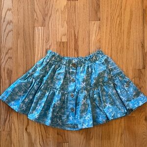 Eberjey sz S NWT Tropical Toucan Nellie Skirt Blue Floral 100% cotton new w/ tag